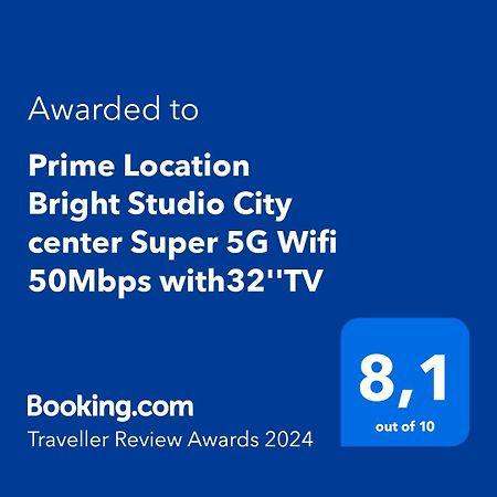 Prime Location Bright Studio City Center Super 5G Wifi 200Mbps With32"Tv Thessaloniki Exterior photo